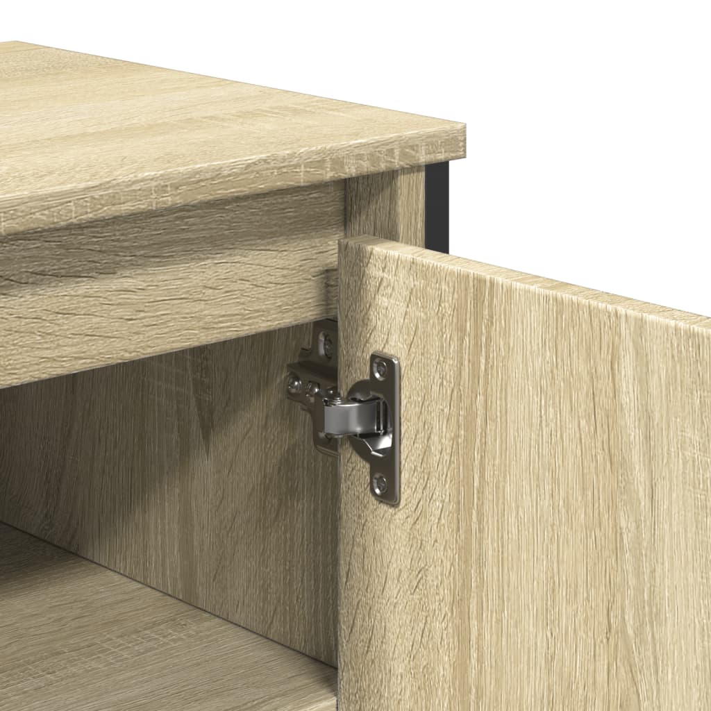 Wastafelkast 91x35x60 cm bewerkt hout sonoma eikenkleurig - AllerleiShop