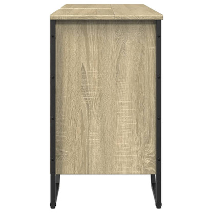 Wastafelkast 91x35x60 cm bewerkt hout sonoma eikenkleurig - AllerleiShop