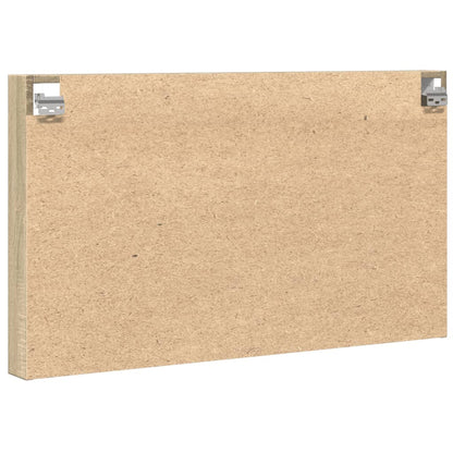 Vitrinekast 100x8,5x58 cm bewerkt hout sonoma eikenkleurig - AllerleiShop