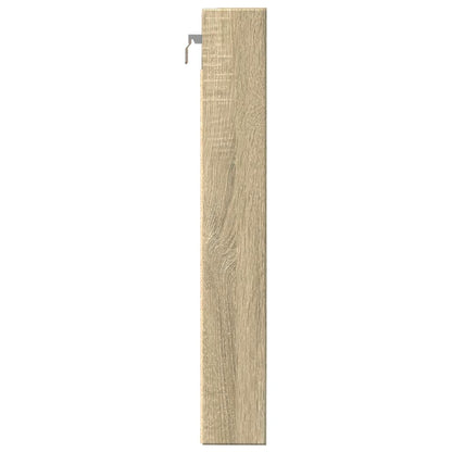 Vitrinekast 80x8,5x58 cm bewerkt hout sonoma eikenkleurig - AllerleiShop