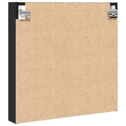 Vitrinekast 60x8,5x58 cm bewerkt hout zwart - AllerleiShop