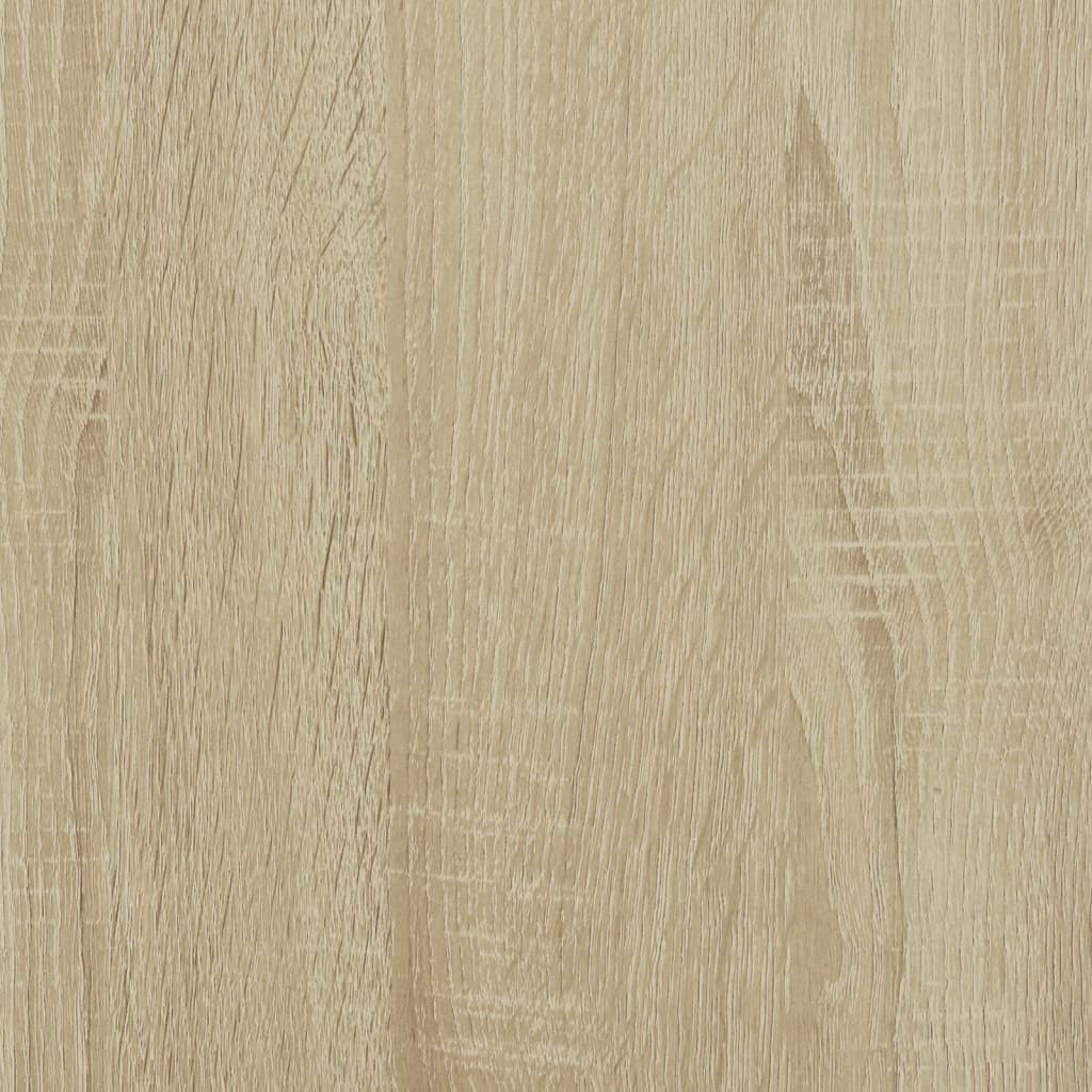 Vitrinekast 60x8,5x58 cm bewerkt hout sonoma eikenkleurig - AllerleiShop