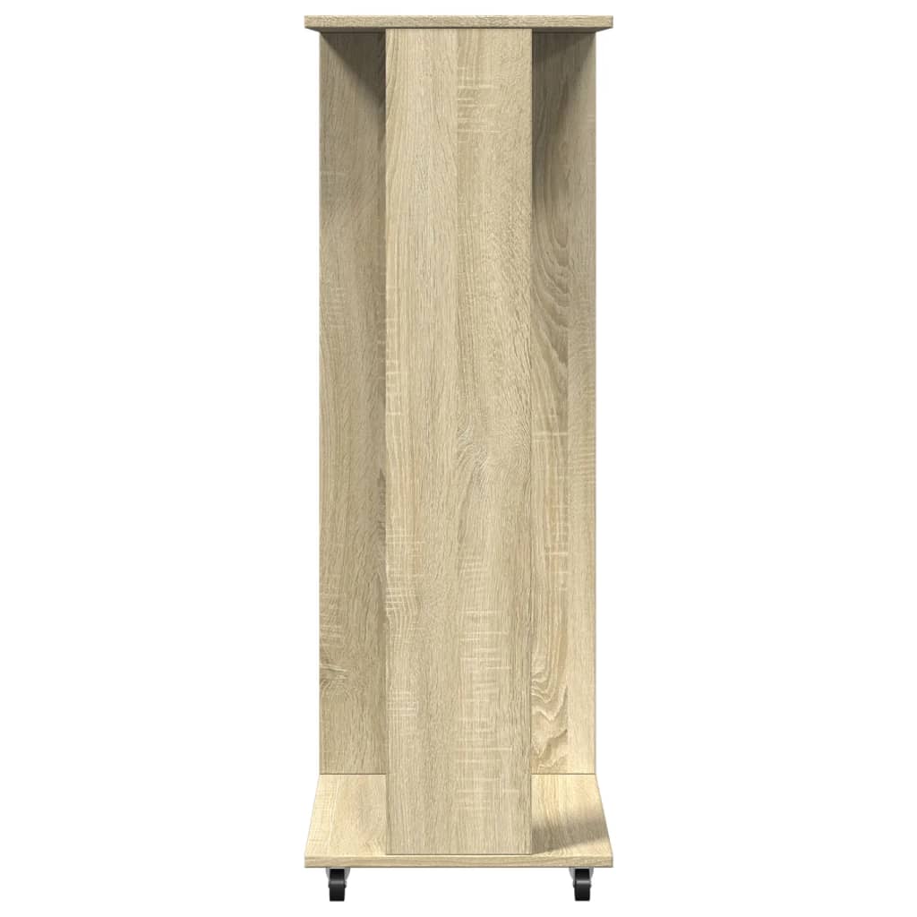 Kledingkast met wielen 102x38x110 cm bewerkt hout sonoma eiken - AllerleiShop