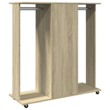 Kledingkast met wielen 102x38x110 cm bewerkt hout sonoma eiken - AllerleiShop