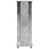 Kledingkast met wielen 102x38x110 cm bewerkt hout betongrijs - AllerleiShop