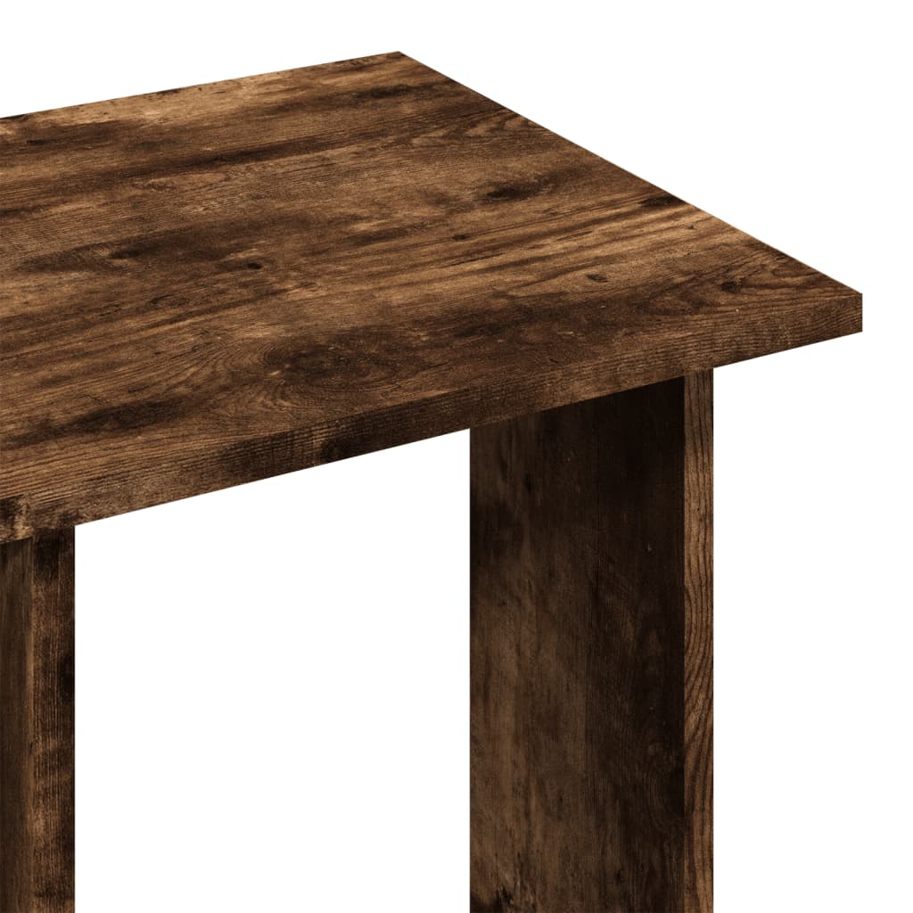 Kledingkast met wielen 102x38x110 cm bewerkt hout gerookt eiken - AllerleiShop