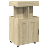 Drankkar 50x41x89 cm bewerkt hout sonoma eikenkleurig - AllerleiShop