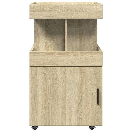 Drankkar 50x41x89 cm bewerkt hout sonoma eikenkleurig - AllerleiShop