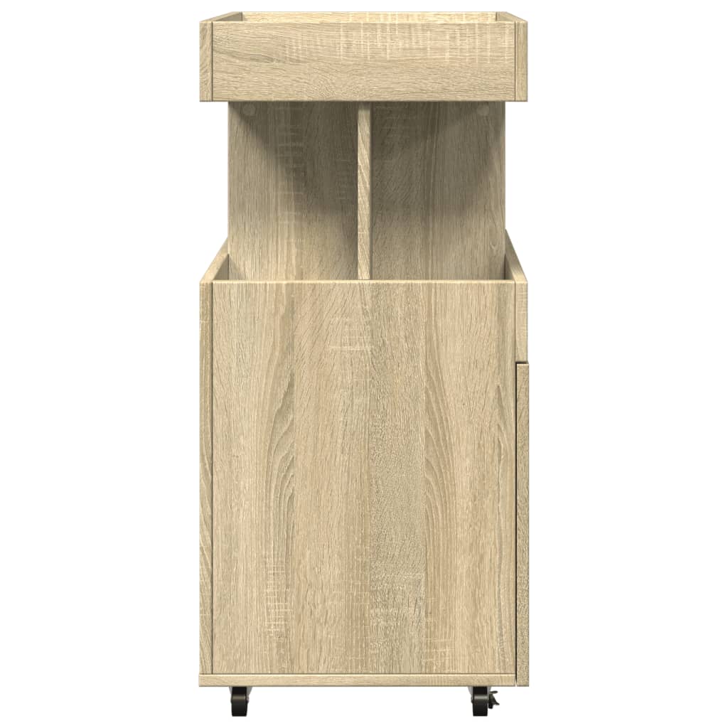 Drankkar 50x41x89 cm bewerkt hout sonoma eikenkleurig - AllerleiShop