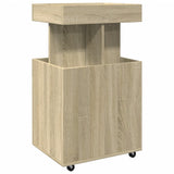 Drankkar 50x41x89 cm bewerkt hout sonoma eikenkleurig - AllerleiShop