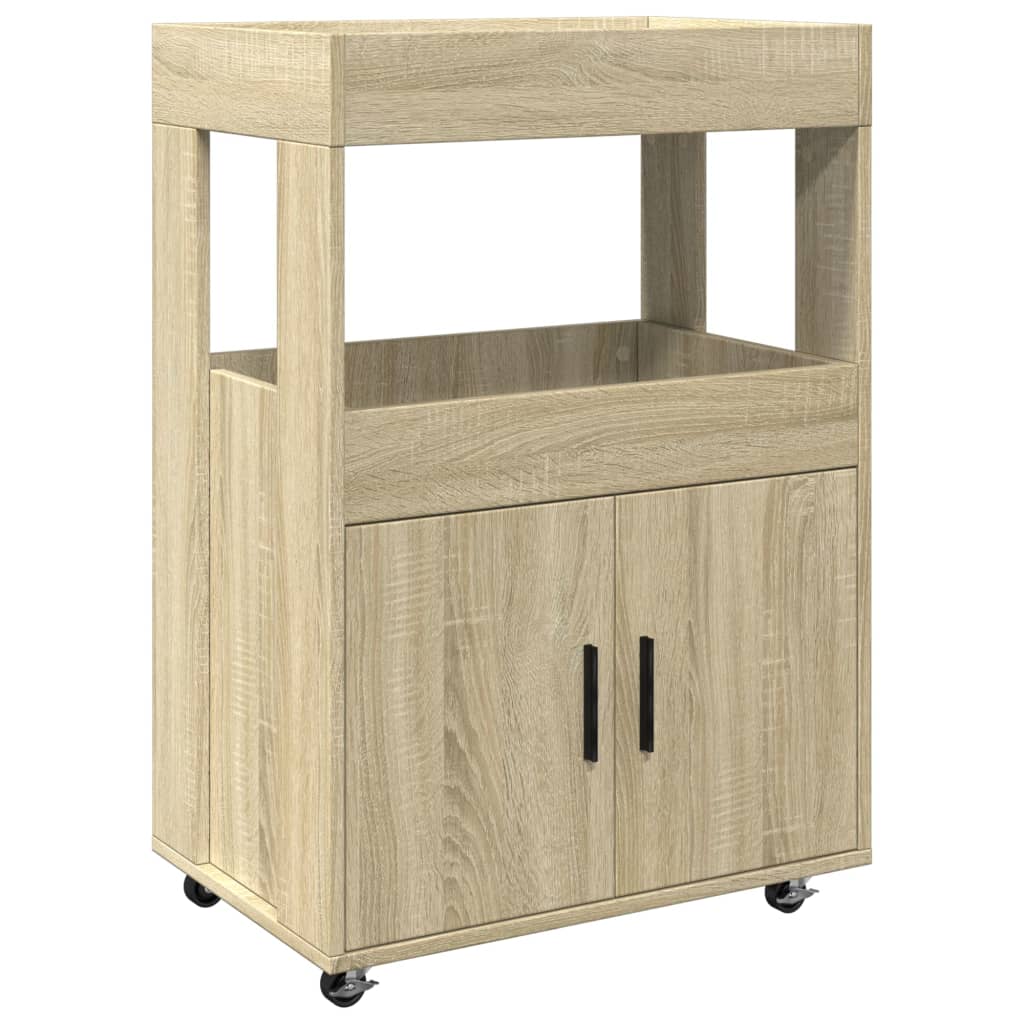 Drankkar 60x39,5x89 cm bewerkt hout sonoma eikenkleurig - AllerleiShop