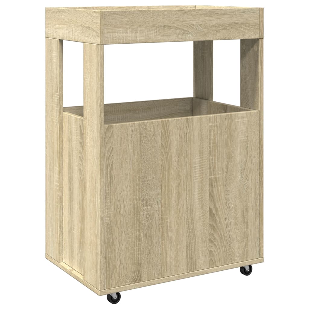 Drankkar 60x39,5x89 cm bewerkt hout sonoma eikenkleurig - AllerleiShop