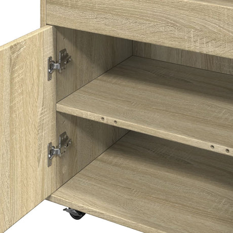 Drankkar 60x39,5x89 cm bewerkt hout sonoma eikenkleurig - AllerleiShop