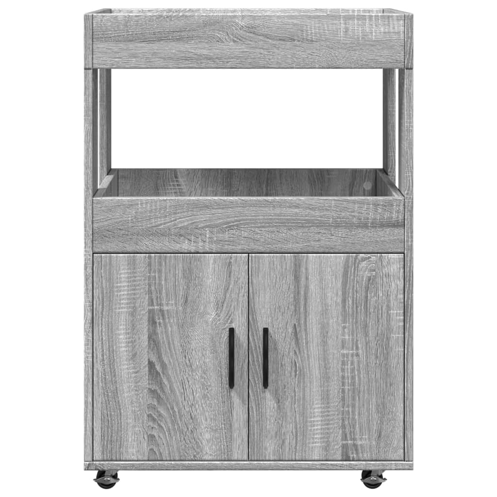 Drankkar 60x39,5x89 cm bewerkt hout grijs sonoma eikenkleurig - AllerleiShop