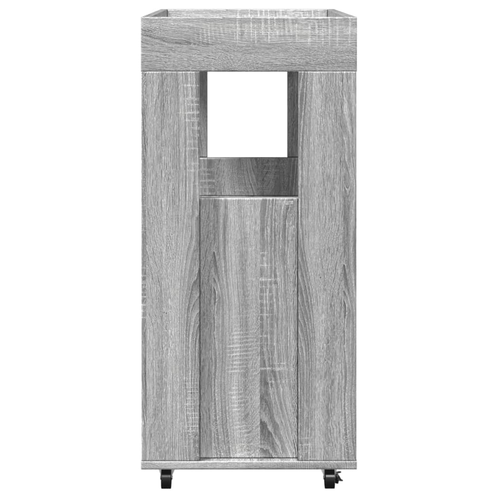 Drankkar 60x39,5x89 cm bewerkt hout grijs sonoma eikenkleurig - AllerleiShop