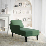 Chaise longue met kussen corduroy stof jungle groen