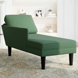 Chaise longue met kussen corduroy stof jungle groen