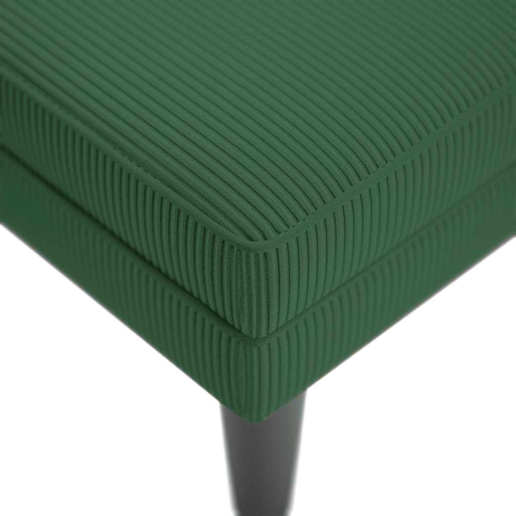 Chaise longue met kussen corduroy stof jungle groen
