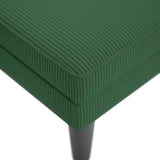 Chaise longue met kussen corduroy stof jungle groen
