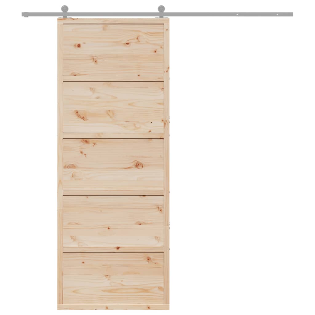 Schuifdeur 80x208 cm massief grenenhout