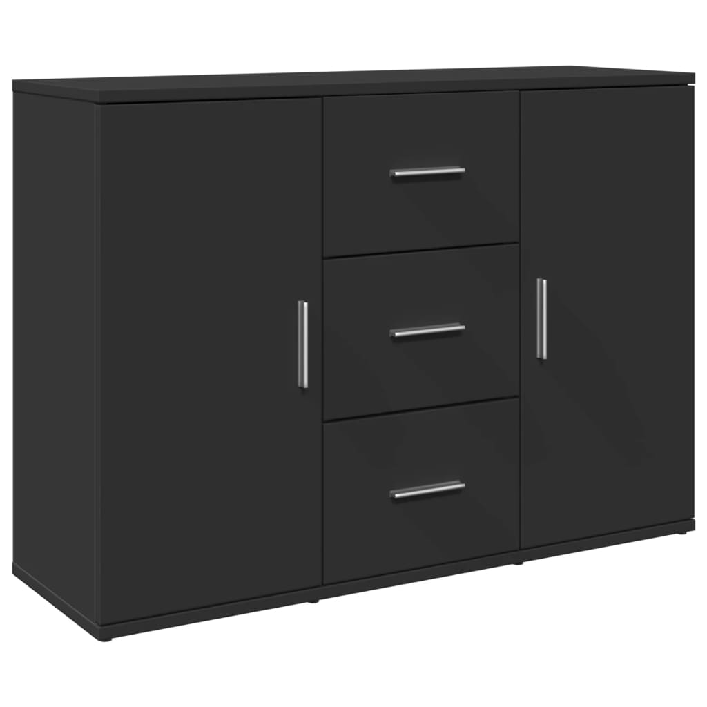 Dressoir 90,5x29,5x65 cm bewerkt hout zwart - AllerleiShop