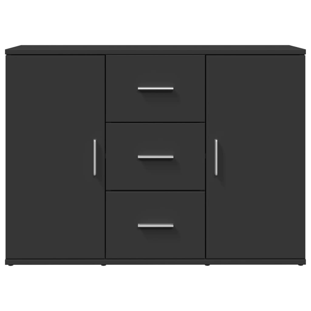 Dressoir 90,5x29,5x65 cm bewerkt hout zwart - AllerleiShop