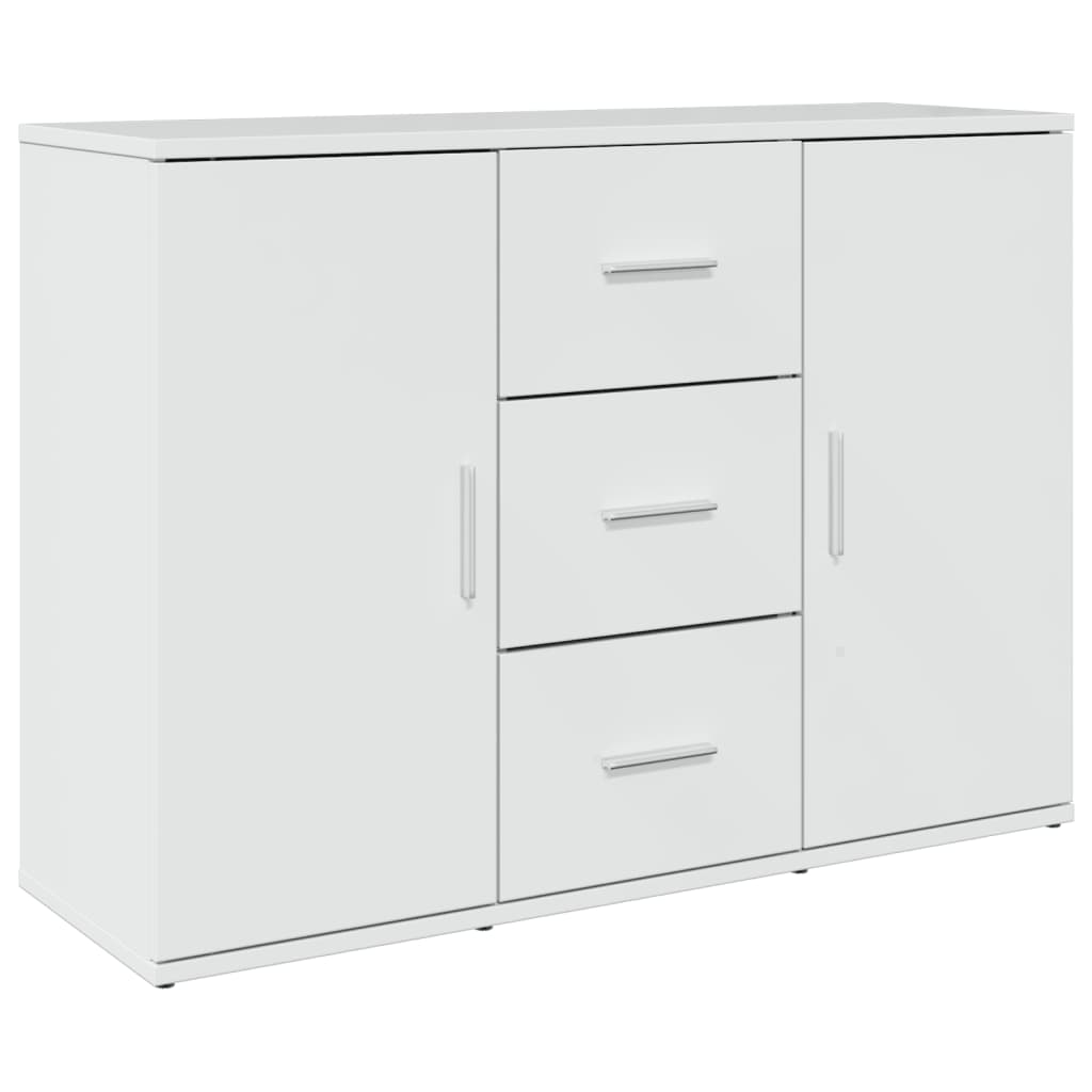 Dressoir 90,5x29,5x65 cm bewerkt hout hoogglans wit - AllerleiShop