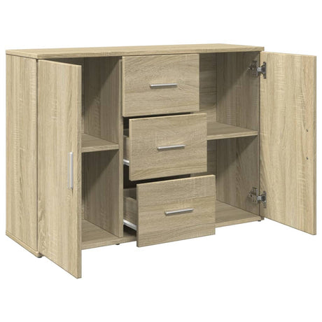 Dressoir 90,5x29,5x65 cm bewerkt hout sonoma eikenkleurig - AllerleiShop