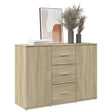 Dressoir 90,5x29,5x65 cm bewerkt hout sonoma eikenkleurig - AllerleiShop