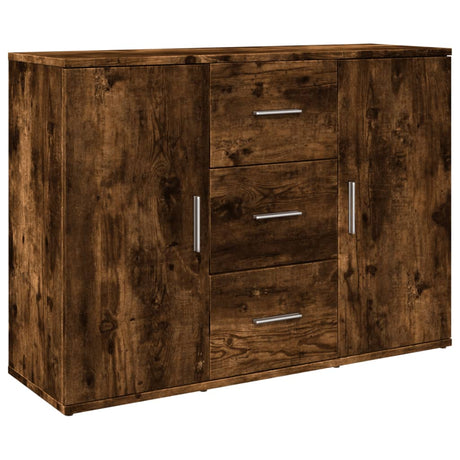 Dressoir 90,5x29,5x65 cm bewerkt hout gerookt eikenkleurig - AllerleiShop