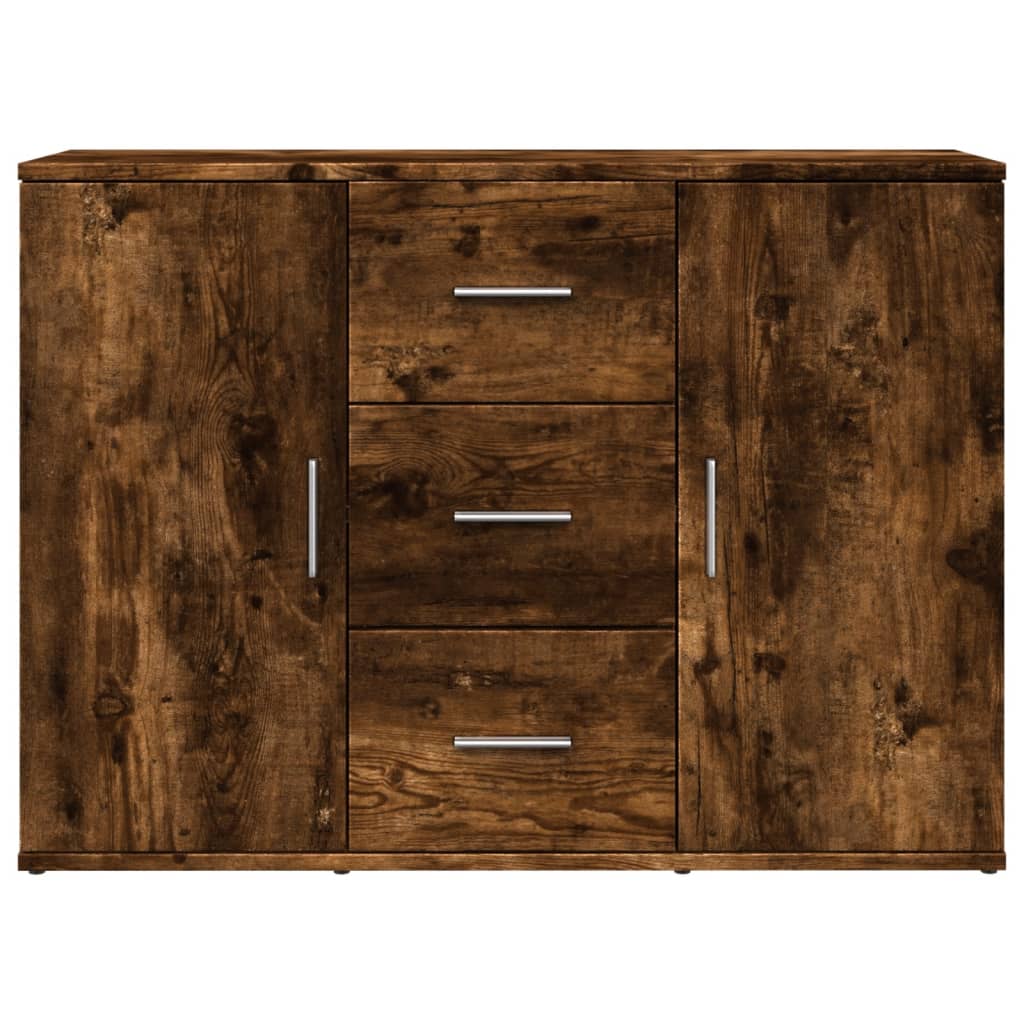 Dressoir 90,5x29,5x65 cm bewerkt hout gerookt eikenkleurig - AllerleiShop