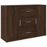 Dressoir 90,5x29,5x65 cm bewerkt hout bruin eikenkleurig - AllerleiShop