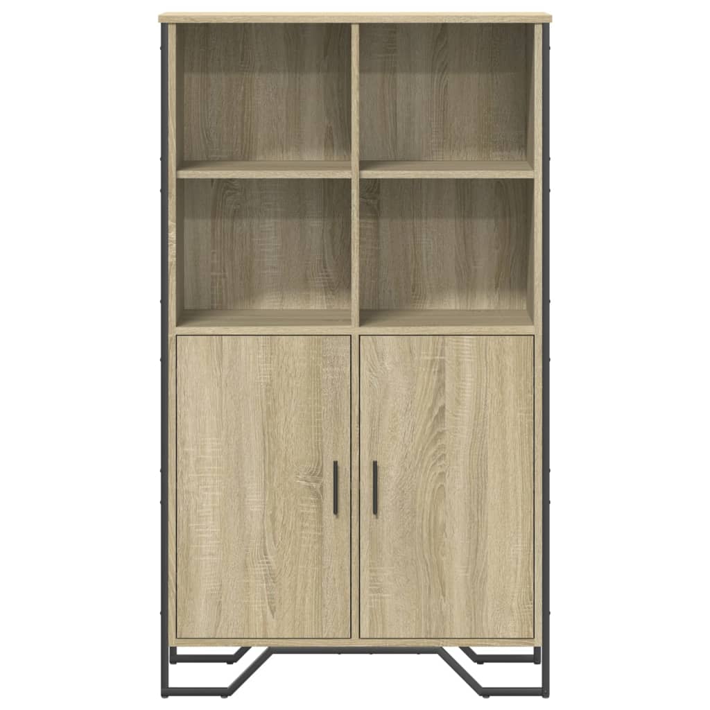 Hoge kast 79,5x35,5x137,5 cm bewerkt hout sonoma eikenkleurig - AllerleiShop