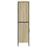 Hoge kast 79,5x35,5x137,5 cm bewerkt hout sonoma eikenkleurig - AllerleiShop