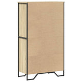 Hoge kast 79,5x35,5x137,5 cm bewerkt hout sonoma eikenkleurig - AllerleiShop