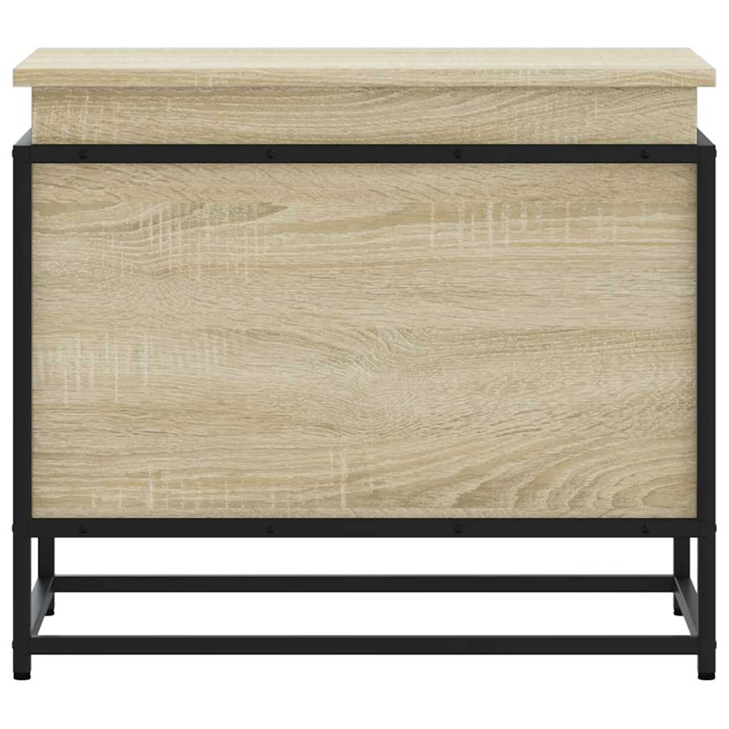 Opbergbox met deksel 60x40x51,5 cm bewerkt hout sonoma eiken - AllerleiShop