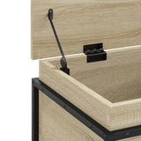 Opbergbox met deksel 80x40x51,5 cm bewerkt hout sonoma eiken - AllerleiShop