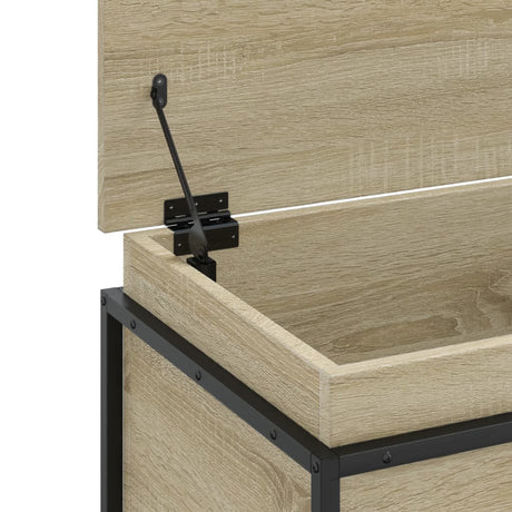 Opbergbox met deksel 100x40x51,5 cm bewerkt hout sonoma eiken - AllerleiShop