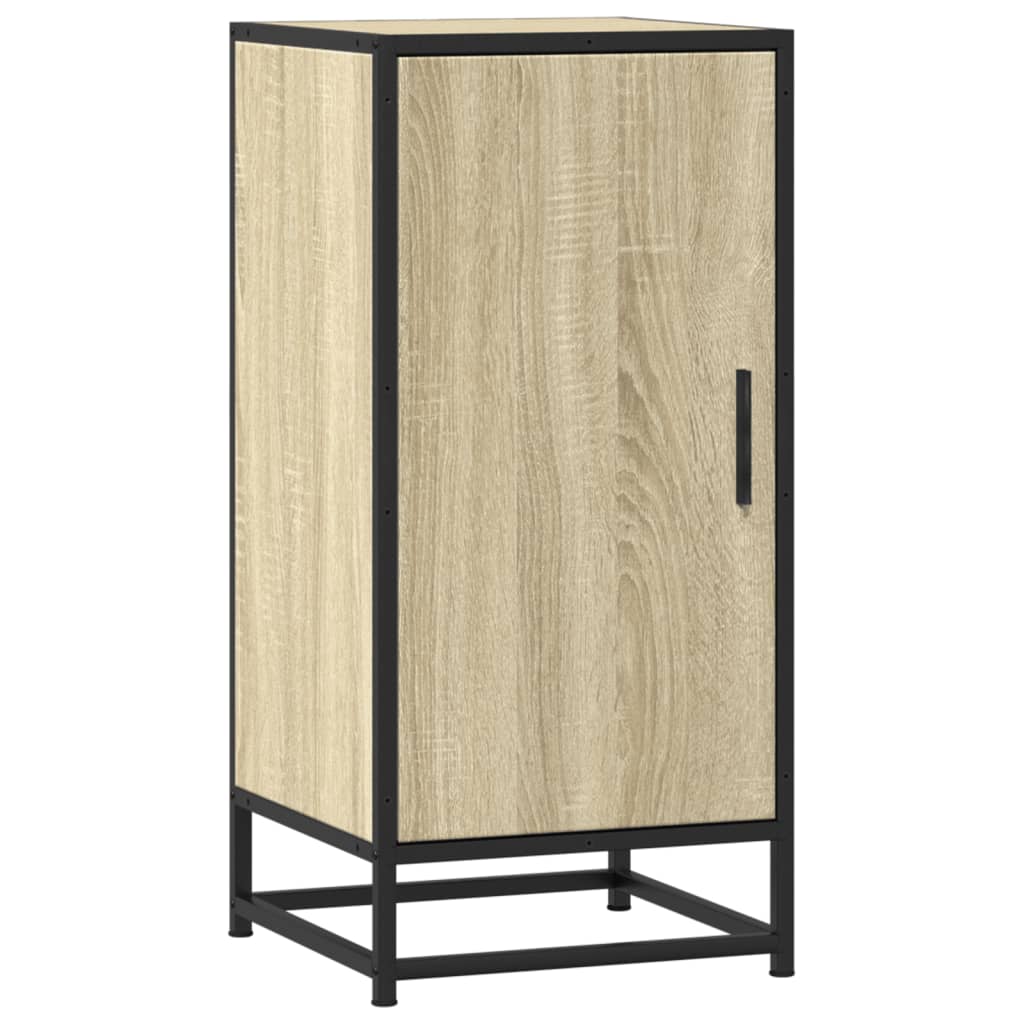 Dressoir 35,5x35x76 cm bewerkt hout en metaal sonoma eikenkleur - AllerleiShop