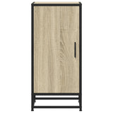 Dressoir 35,5x35x76 cm bewerkt hout en metaal sonoma eikenkleur - AllerleiShop