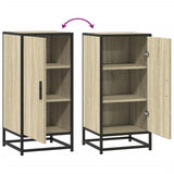 Dressoir 35,5x35x76 cm bewerkt hout en metaal sonoma eikenkleur - AllerleiShop