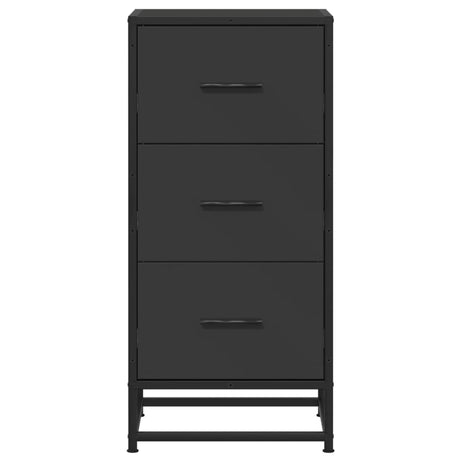 Dressoir 35,5x35x76 cm bewerkt hout en metaal zwart - AllerleiShop