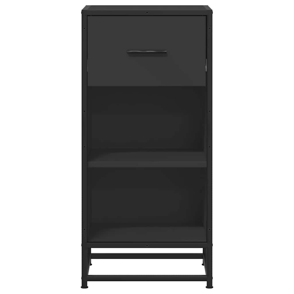 Dressoir 35,5x35x76 cm bewerkt hout en metaal zwart - AllerleiShop