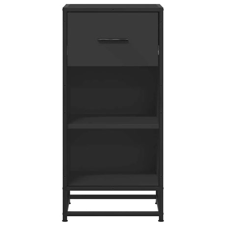 Dressoir 35,5x35x76 cm bewerkt hout en metaal zwart - AllerleiShop