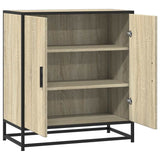 Dressoir 68x35x76 cm bewerkt hout en metaal sonoma eikenkleur - AllerleiShop