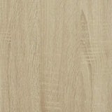 Dressoir 68x35x76 cm bewerkt hout en metaal sonoma eikenkleur - AllerleiShop