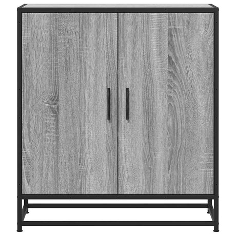 Dressoir 68x35x76 cm bewerkt hout en metaal grijs sonoma - AllerleiShop