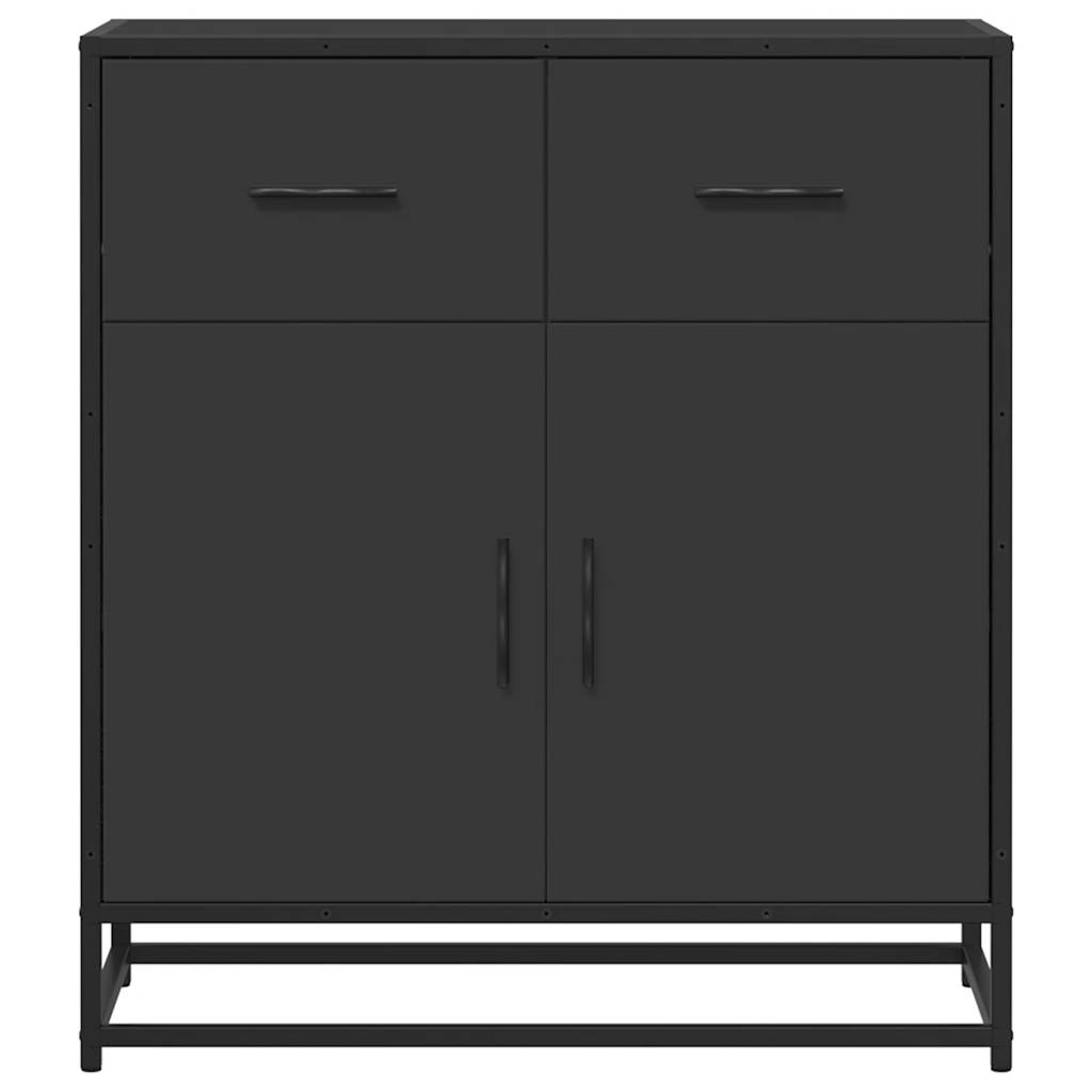 Dressoir 68x35x76 cm bewerkt hout zwart - AllerleiShop