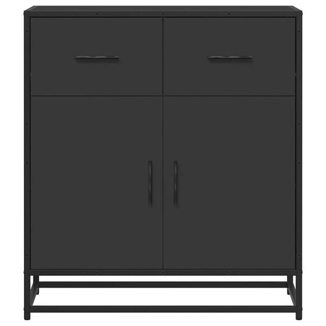 Dressoir 68x35x76 cm bewerkt hout zwart - AllerleiShop