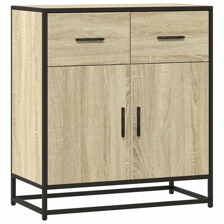 Dressoir 68x35x76 cm bewerkt hout sonoma eikenkleurig - AllerleiShop